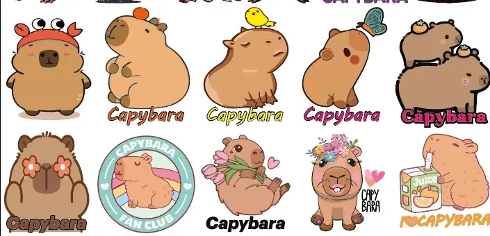 dibujos capybara  para descargar svg png 