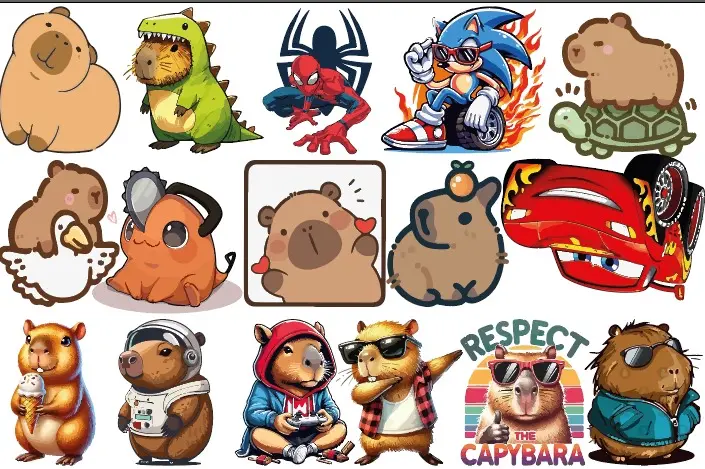 capibara diseños  para estampar diseños apra imprimir 