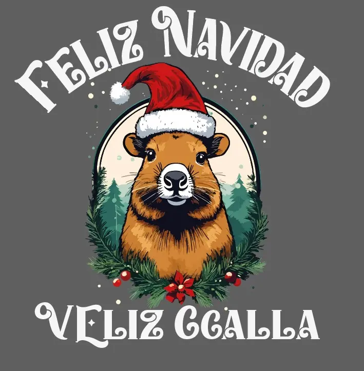 capibara navideña personalizado